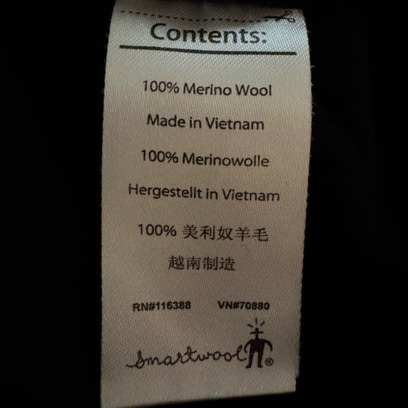 Smartwool Classic Thermal Merino Crew Base Layer Black Women' Size Small Euc - Picture 4 of 5